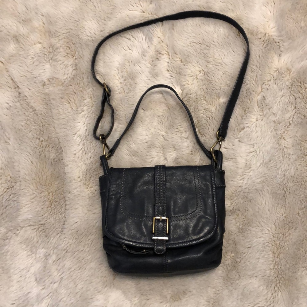 EUC The Sak black cross body bag w/shoulder strap